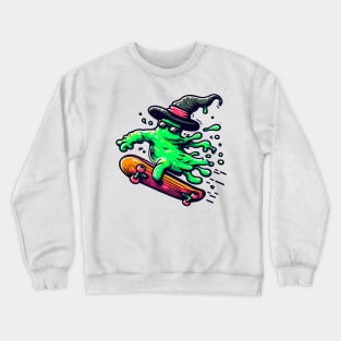 Kawaii skate slime wizard Crewneck Sweatshirt